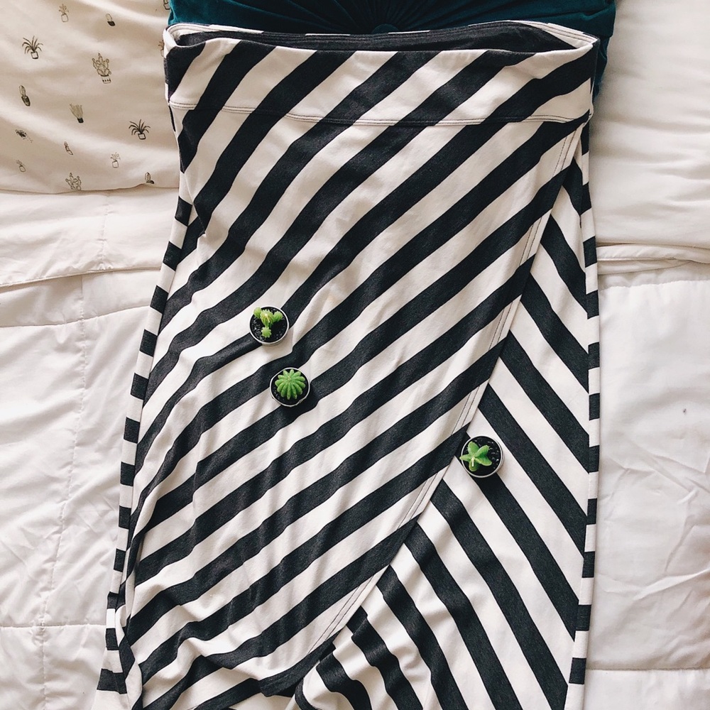 Athleta - Striped Wrap Maxi Skirt